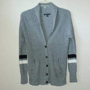 *SALE! 2/$22 or 3/$30* American Eagle Striped Sleeve Cardigan Academic Cowl-Neck
